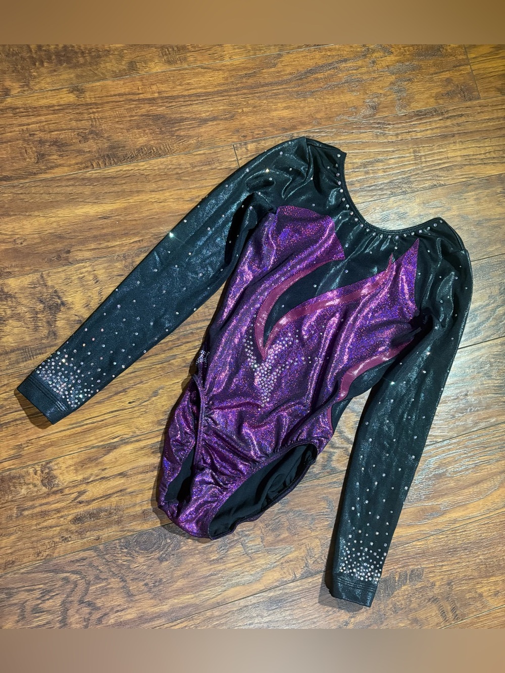 GK girls size XL long sleeve gymnastics leotard